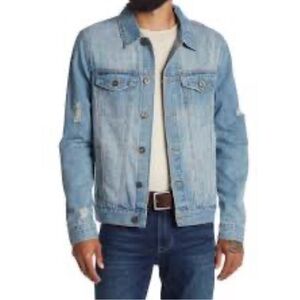 Classic Light Blue Denim Jacket for Men